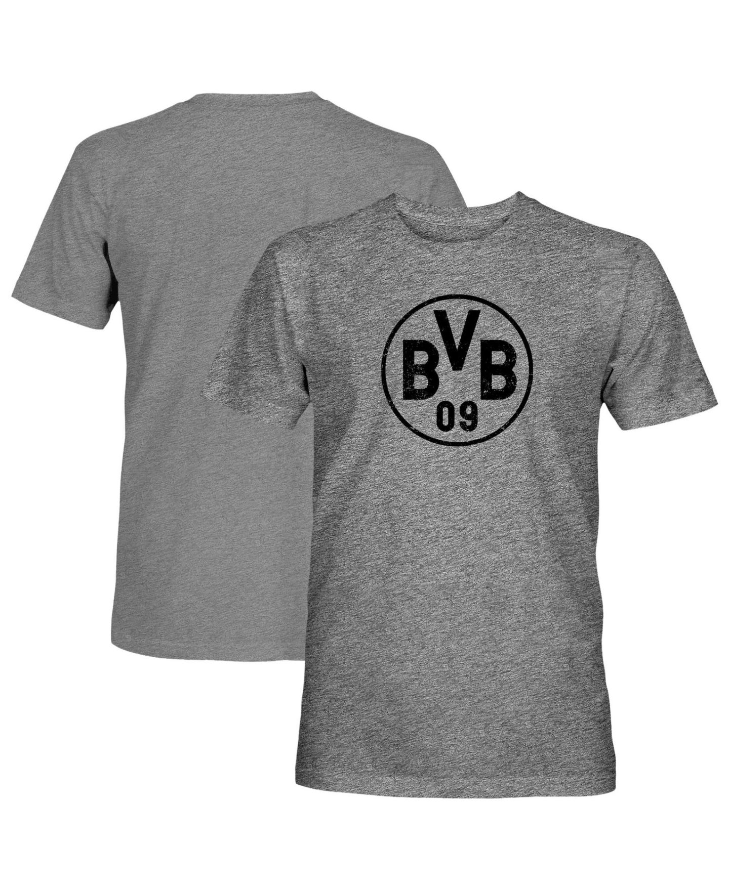 Мужская футболка 1863FC Gray Borussia Dortmund Mono Badge Vintage Tri-Blend — фото 1