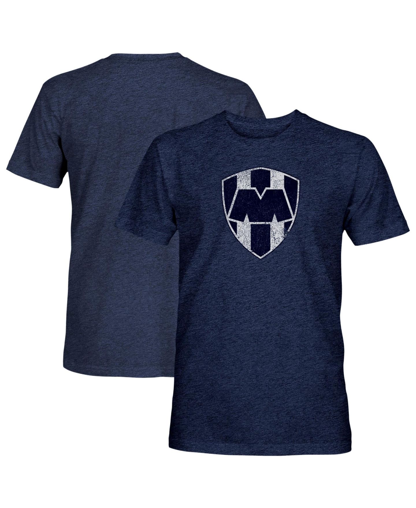 Мужская футболка 1863FC Navy CF Monterrey Color Badge Tri-Blend — фото 1