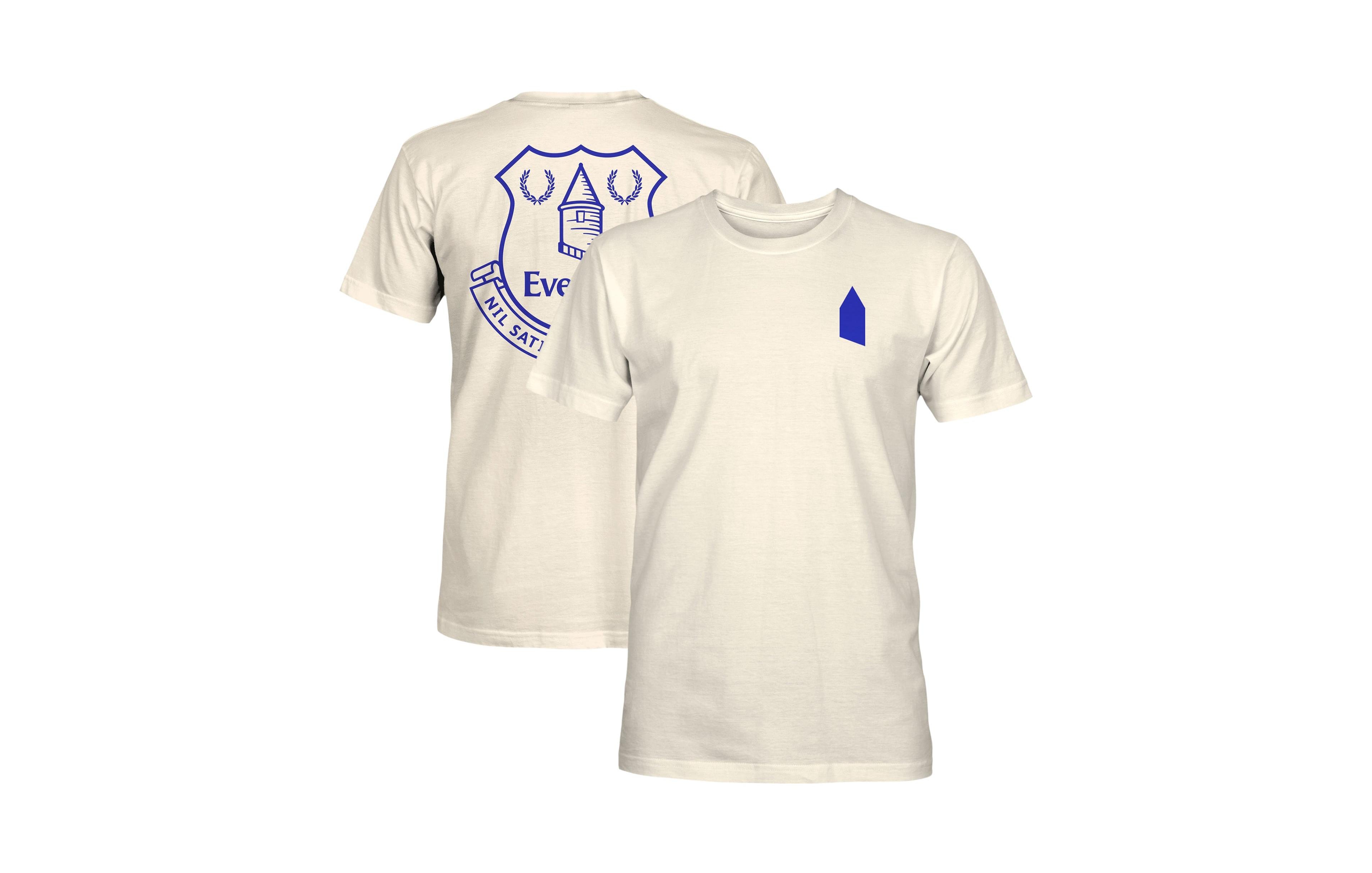 1863FC Men's Cream Everton Big Logo Heavyweight T-Shirt