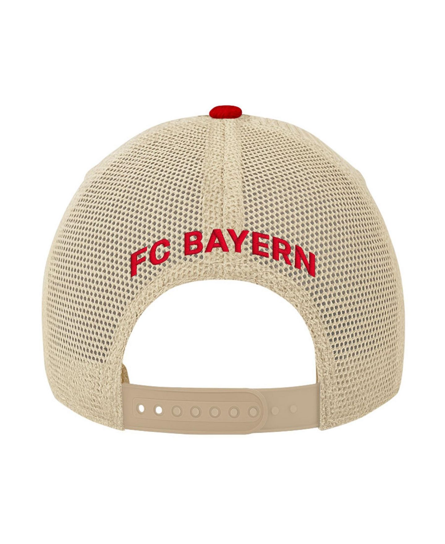 Мужская кепка 1863FC Red Bayern Munich Color Badge Offroad Adjustable Trucker Hat — фото 4