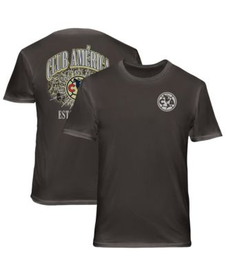 Men's Gray Club America Wordmark Cotton T-Shirt