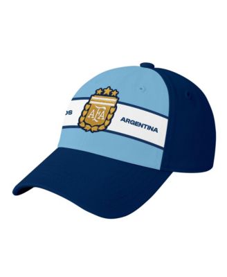 1863FC Men's Navy Argentina National Team Striped Band Adjustable Hat ...