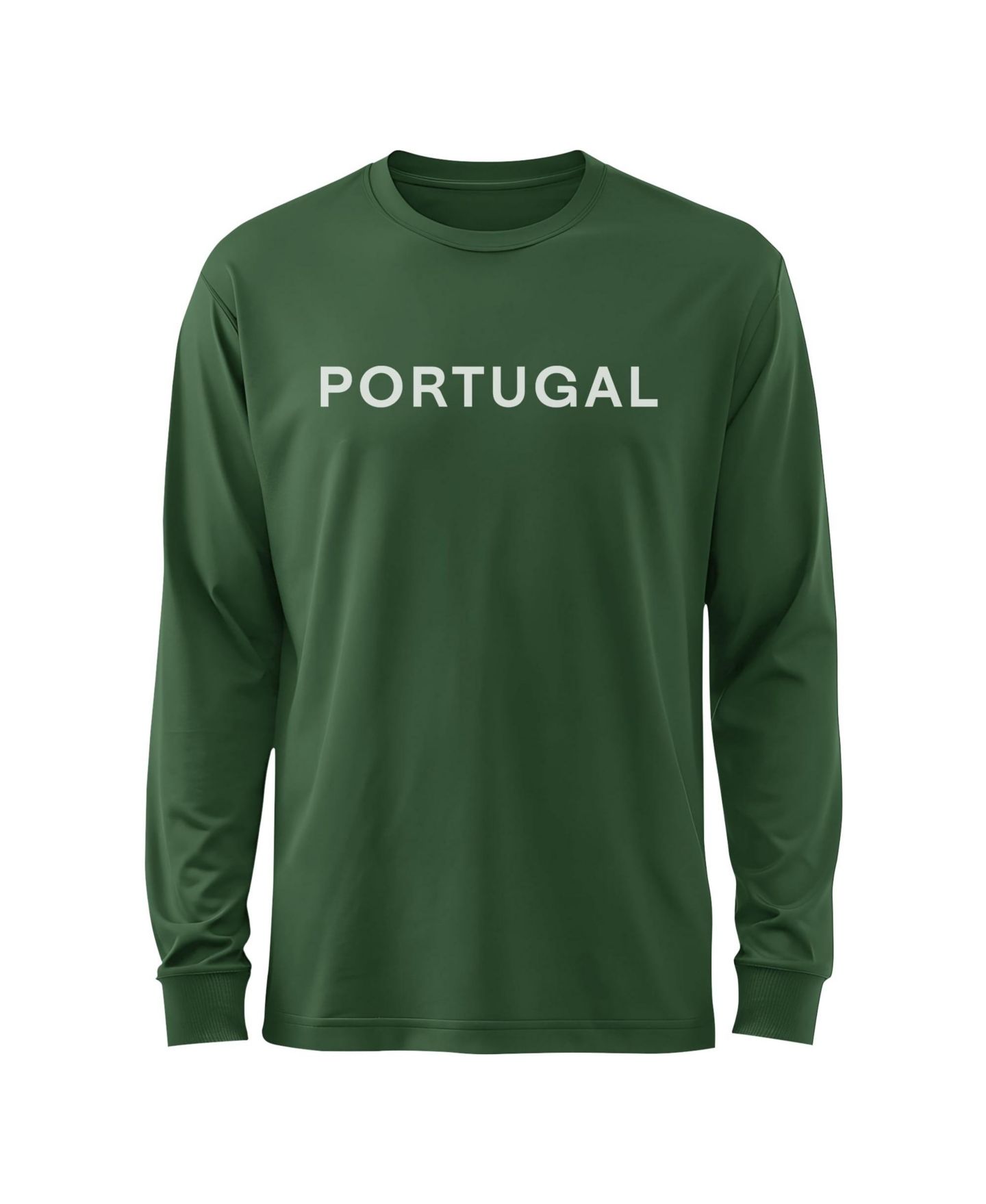 Мужская футболка 1863FC Green Portugal National Team Mono Badge Wordmark Long-Sleeve — фото 2