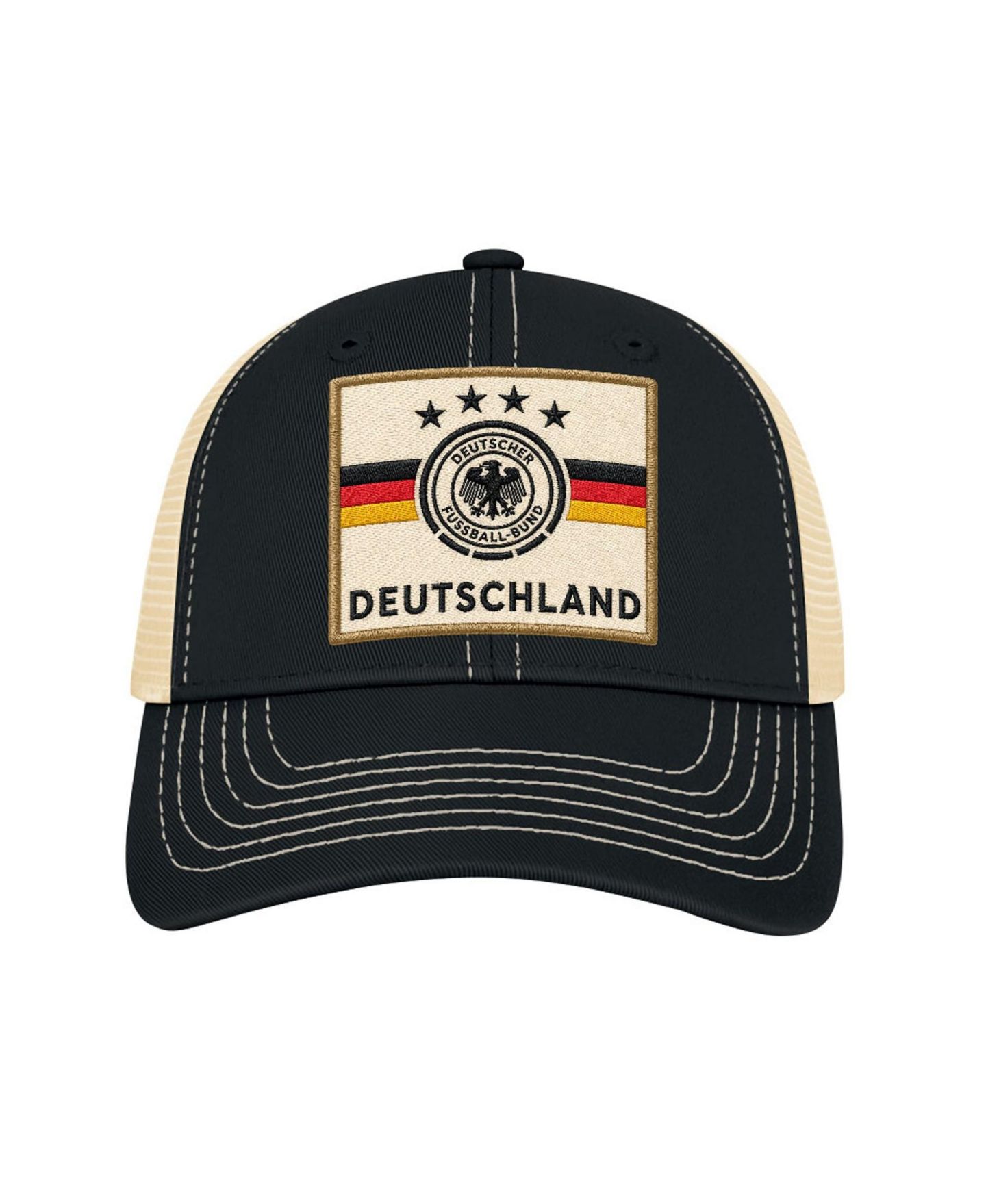 Мужская кепка 1863FC Black Germany National Team Wordmark Patch Off Road Adjustable Hat — фото 3