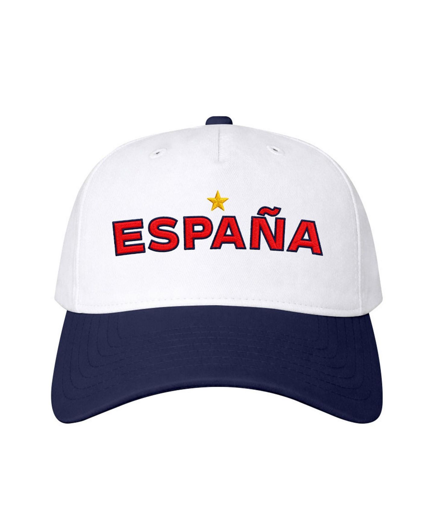 Мужская кепка 1863FC White Spain National Team Wordmark Analog Adjustable Hat — фото 2