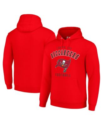 Men's and Women's Red Tampa Bay Buccaneers Logo Pullover Hoodie