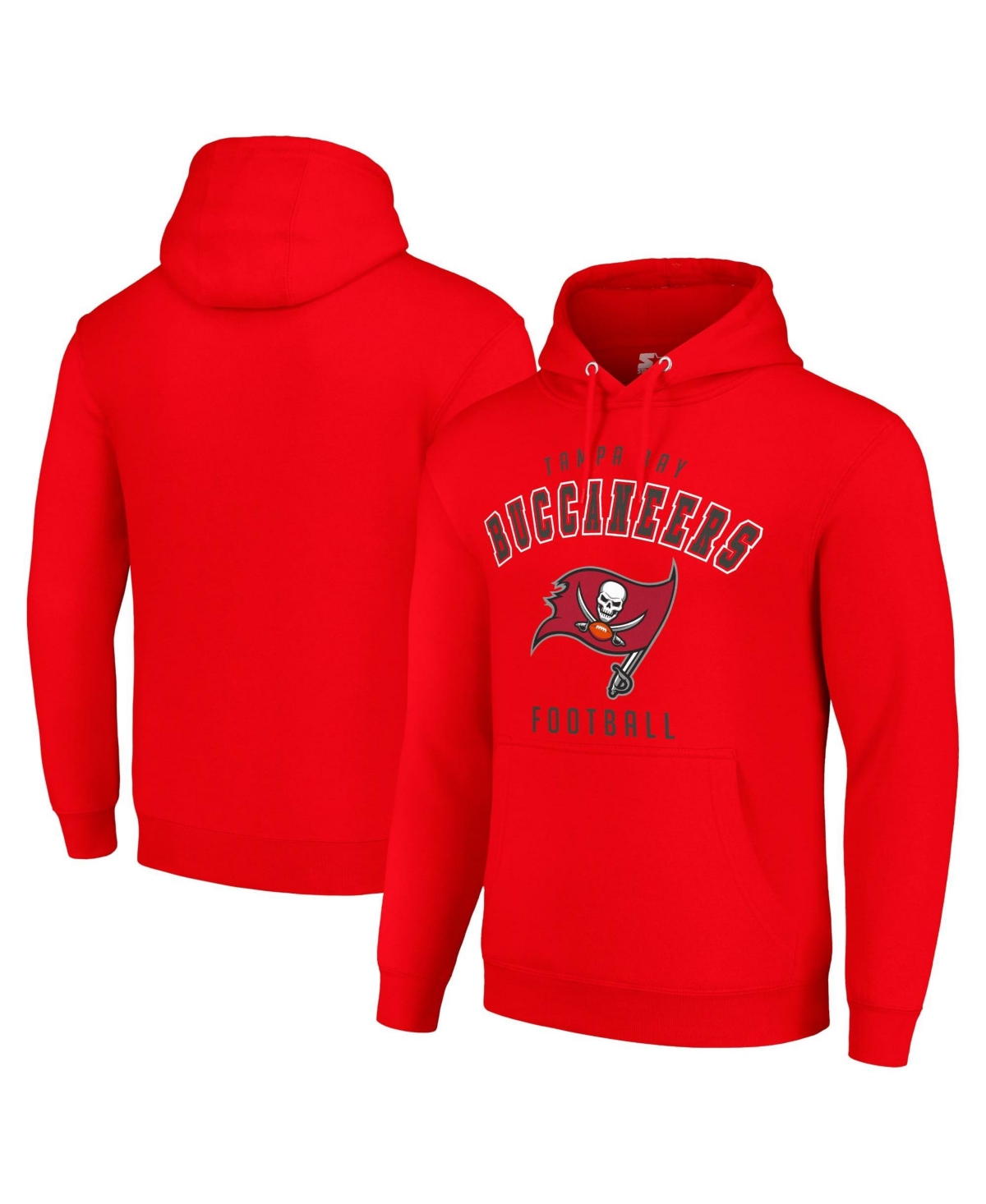 Starter Men's and Women's Red Tampa Bay Buccaneers Logo Pullover Hoodie - Red