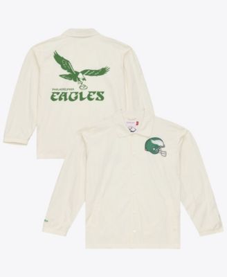 Men's Cream Philadelphia Eagles Retro Roots Coaches Jacket