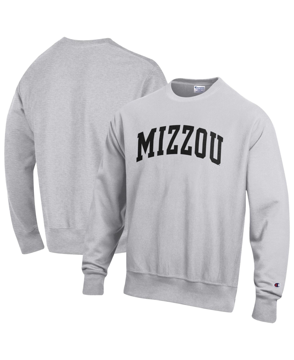 Champion Men's Gray Missouri Tigers Reverse Weave Fleece Sweatshirt - Gray