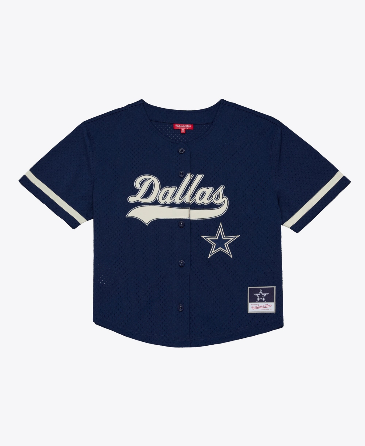 Mitchell & Ness Women's Navy Dallas Cowboys Retro Roots Baseball Jersey - Navy