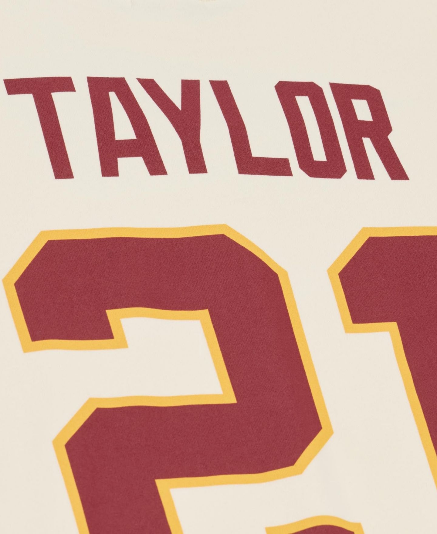 Женская толстовка Mitchell & Ness Sean Taylor Cream Washington Commanders Name & Number — фото 6
