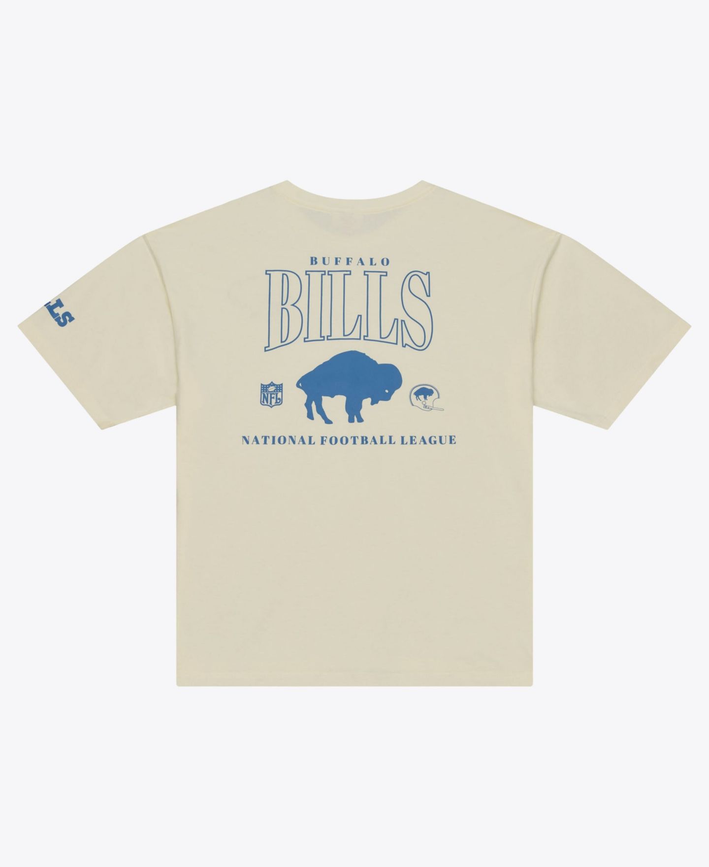 Мужская футболка Mitchell & Ness Cream Buffalo Bills Oversized Heritage Hues — фото 3
