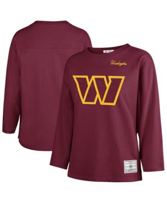 Women's Burgundy Washington Commanders Game Nod Timeless Long-Sleeve T-Shirt