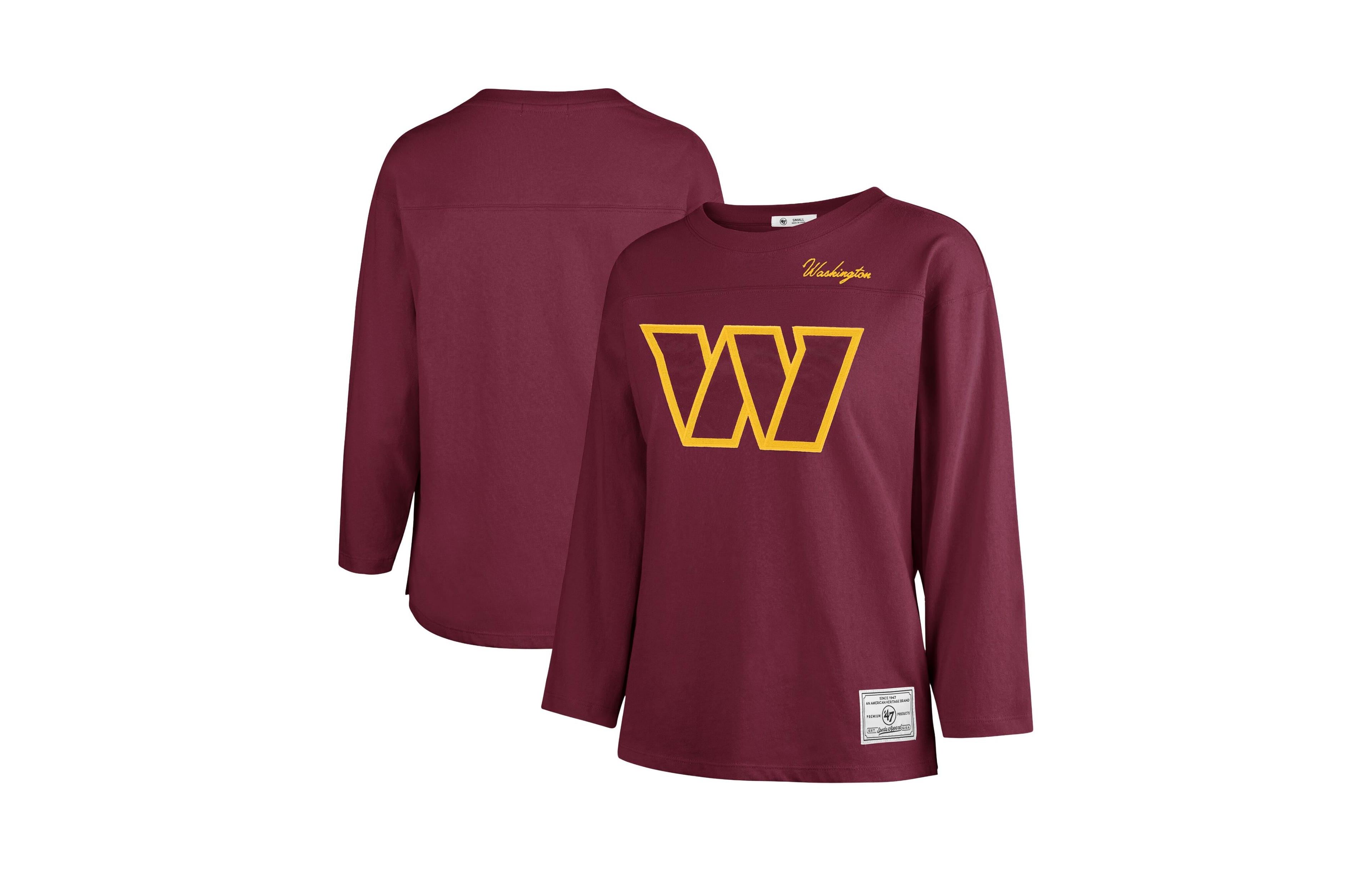 '47 Brand Women's Burgundy Washington Commanders Game Nod Timeless Long-Sleeve T-Shirt