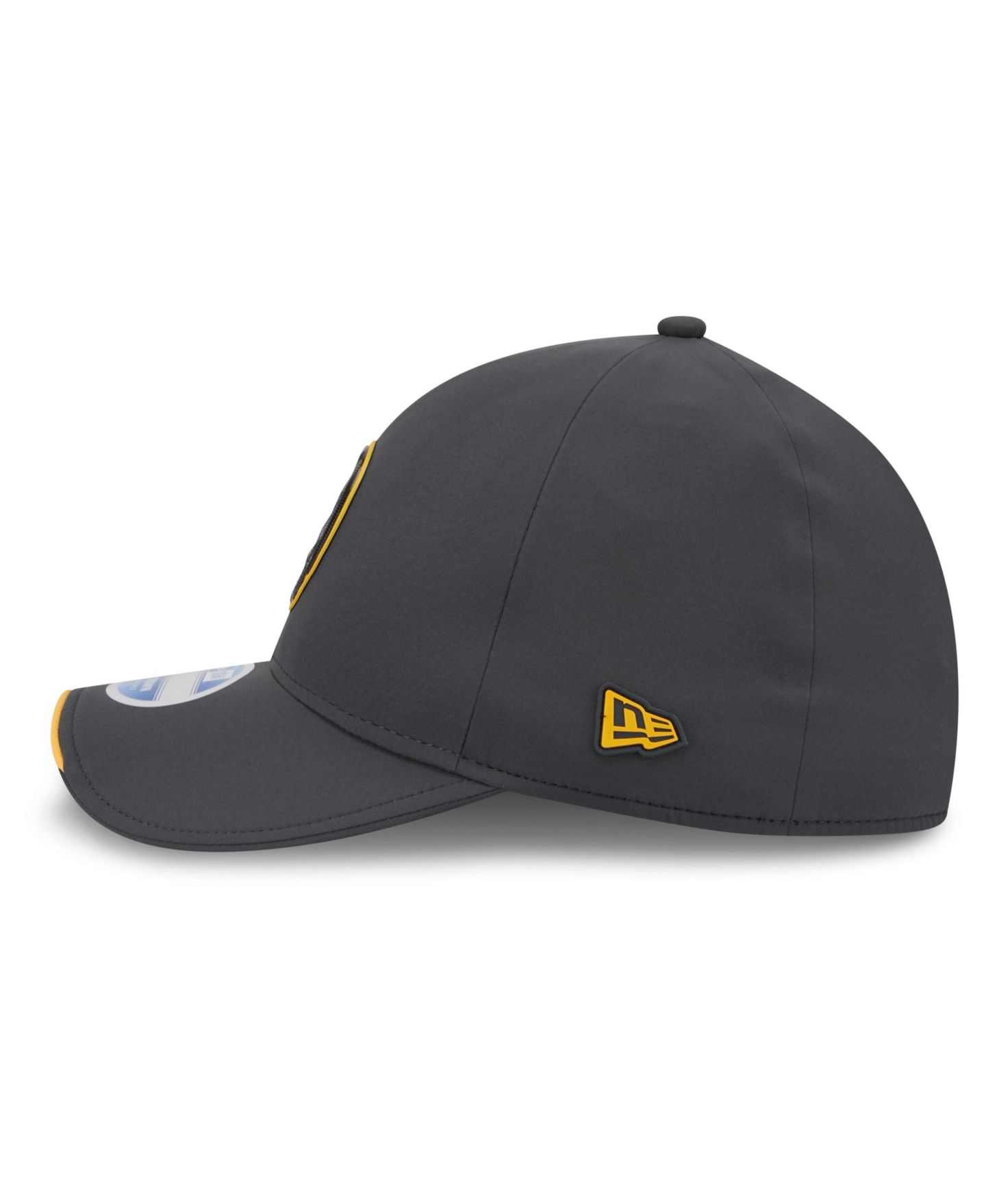 Мужской головной убор New Era Charcoal Pittsburgh Steelers 2026 Sideline Cold Weather 39THIRTY M-Crown Stretch Hat — фото 5