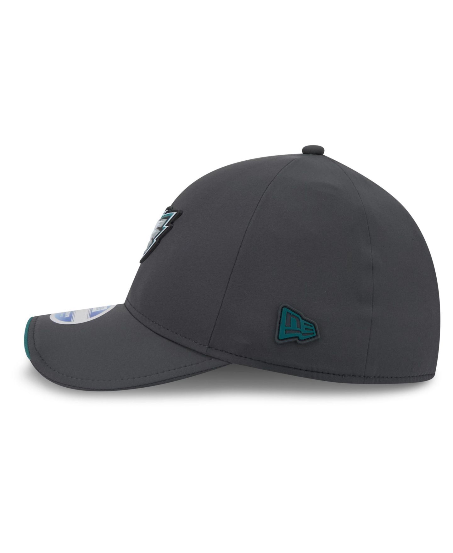 Мужской головной убор New Era Charcoal Philadelphia Eagles 2026 Sideline Cold Weather 39THIRTY M-Crown Stretch Hat — фото 5