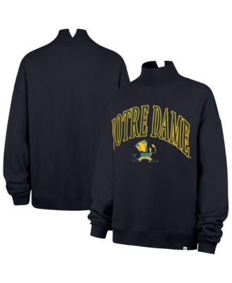Women's Navy Notre Dame Fighting Irish Mock Neck Sweatshirt