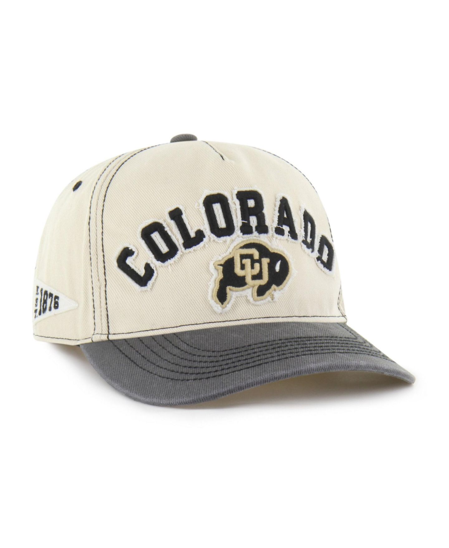 Кепка '47 Brand Tan/Black Colorado Buffaloes Well-Worn Calderwood Hitch Adjustable Hat — фото 1