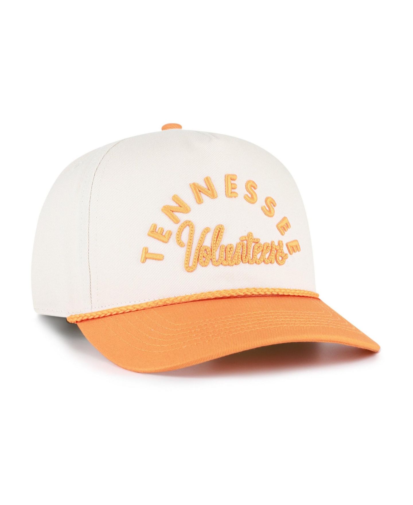 Женская кепка '47 Brand Cream/Tennessee Orange Tennessee Volunteers Rope Script Hitch Adjustable Hat — фото 2