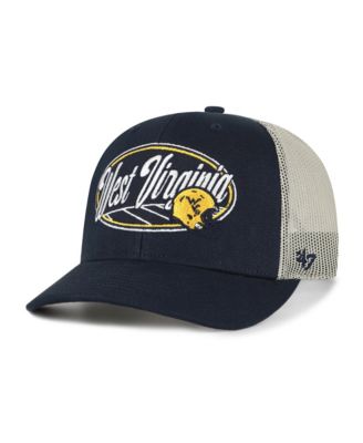 Men's and Women's Navy West Virginia Mountaineers Enfield Adjustable Trucker Hat