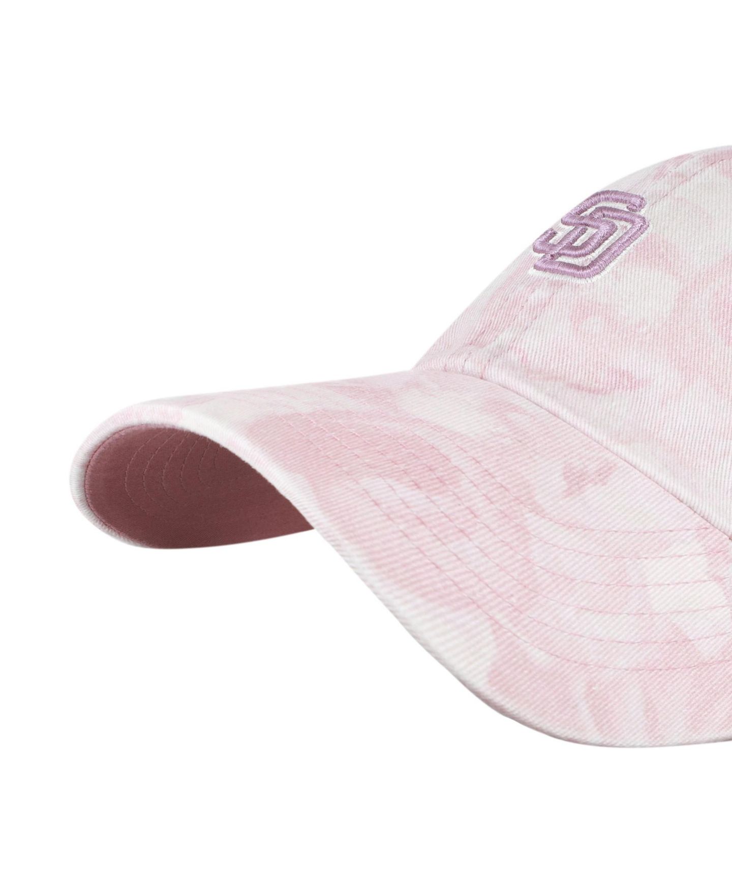 Женская кепка '47 Brand Pink San Diego Padres Gardenia Clean Up Adjustable Hat — фото 3