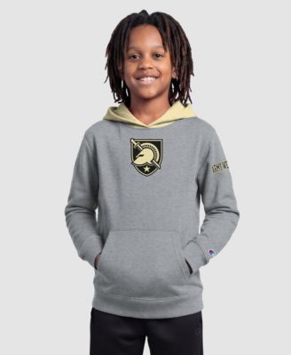 Big Boys' and Girls' Heather Gray Army Black Knights Fleece Hoodie