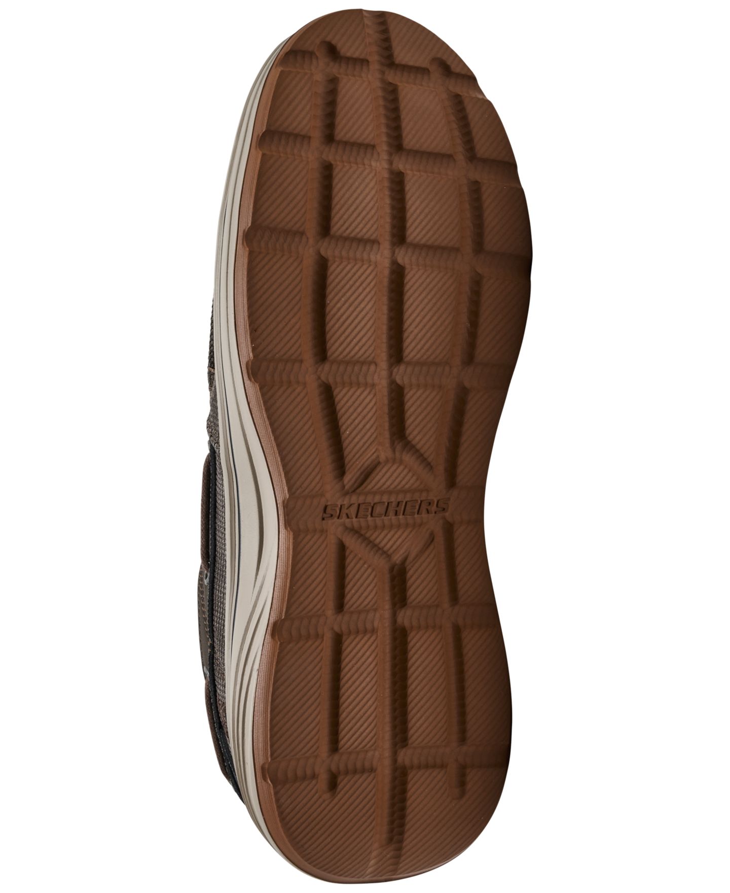 Мужские кроссовки Skechers Slip-in Relaxed Fit: Troutt - Rustic Moc-Toe Casual, цвет: Коричневый — фото 7