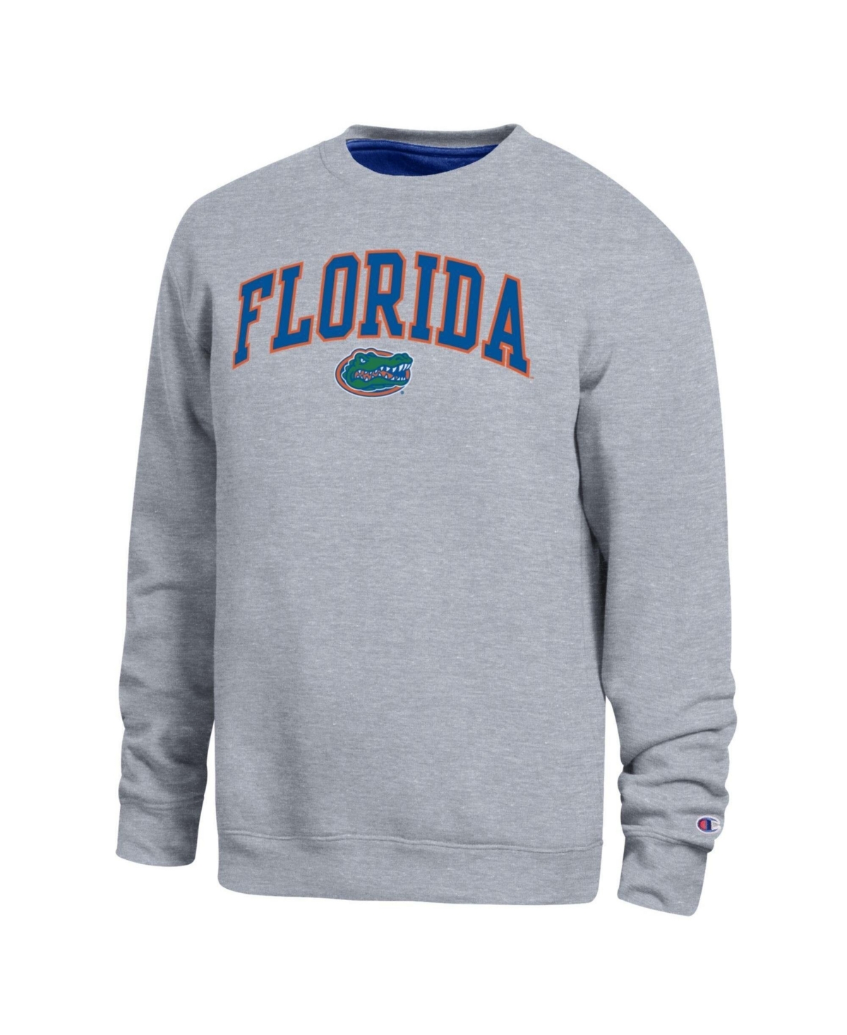 Champion Men's Heather Gray Florida Gators Arch Sweatshirt - Heather Gray