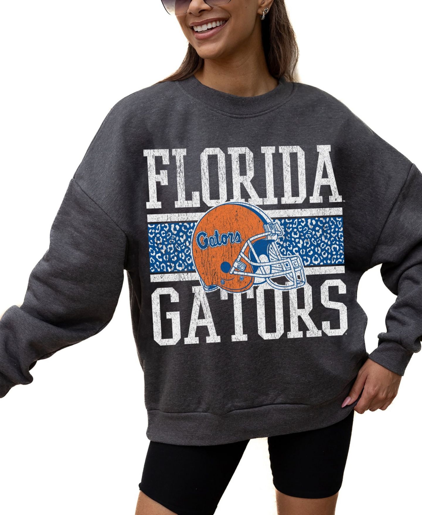 Женская толстовка Gameday Couture Charcoal Florida Gators Premium Fleece Pullover — фото 2
