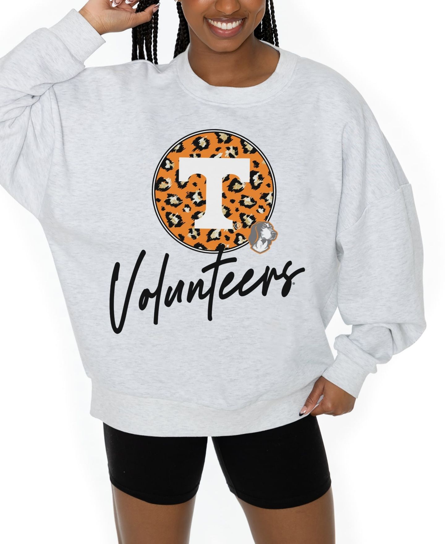 Женская толстовка Gameday Couture Ash Tennessee Volunteers Premium Fleece Pullover — фото 3