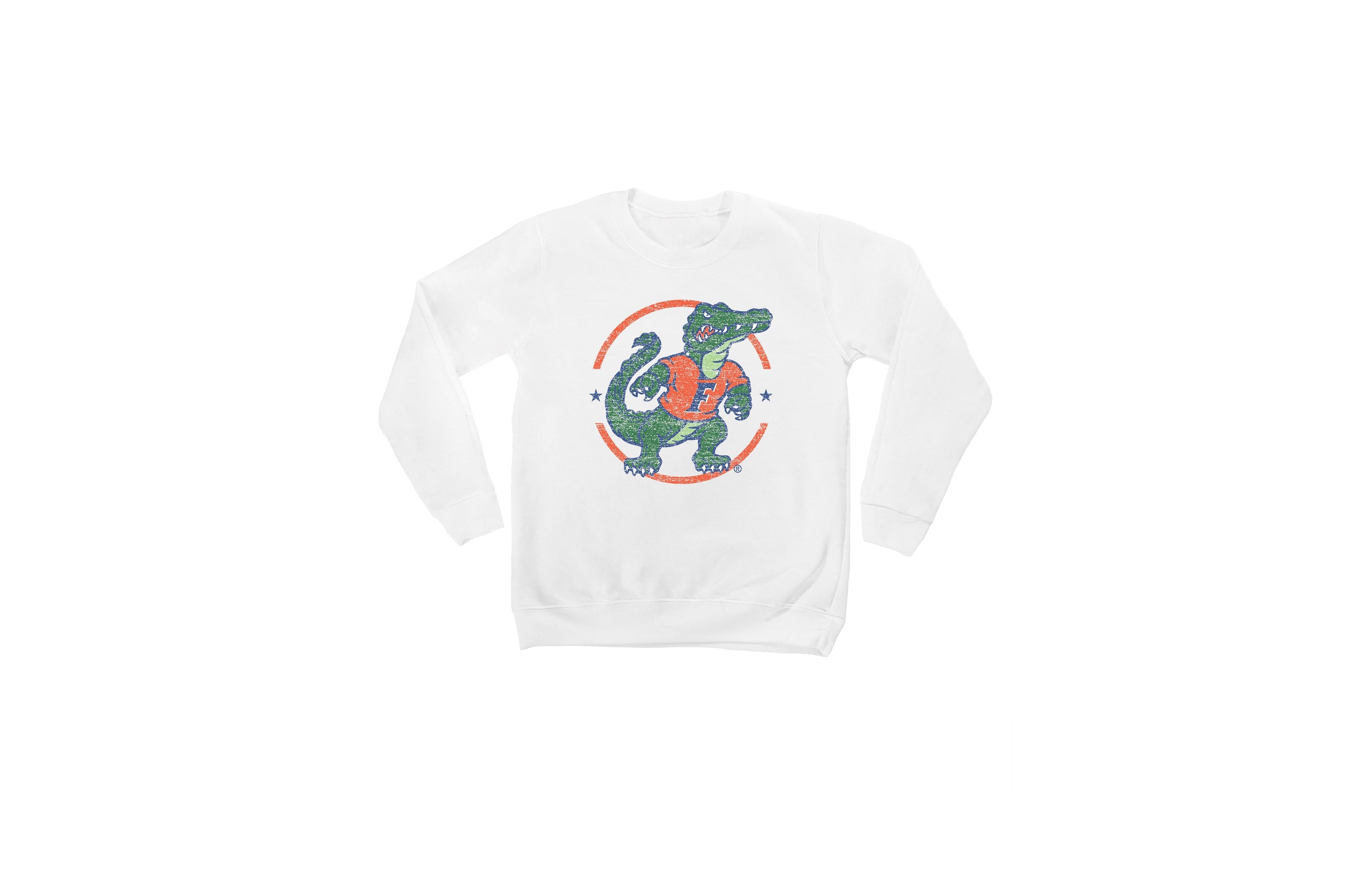 Gameday Couture Big Boys' and Girls' White Florida Gators End Zone Pullover Sweatshirt