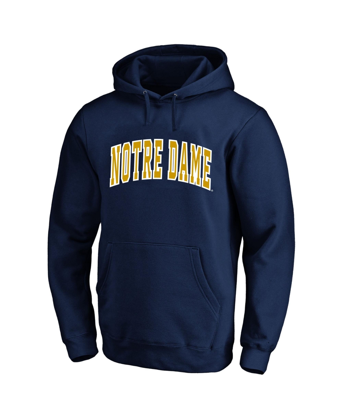 Champion Men's Navy Notre Dame Fighting Irish Arch Over Tackle Twill Hoodie - Navy