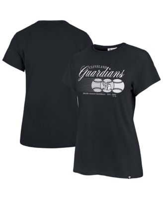Women's Navy Cleveland Guardians Speed Throw Frankie T-Shirt