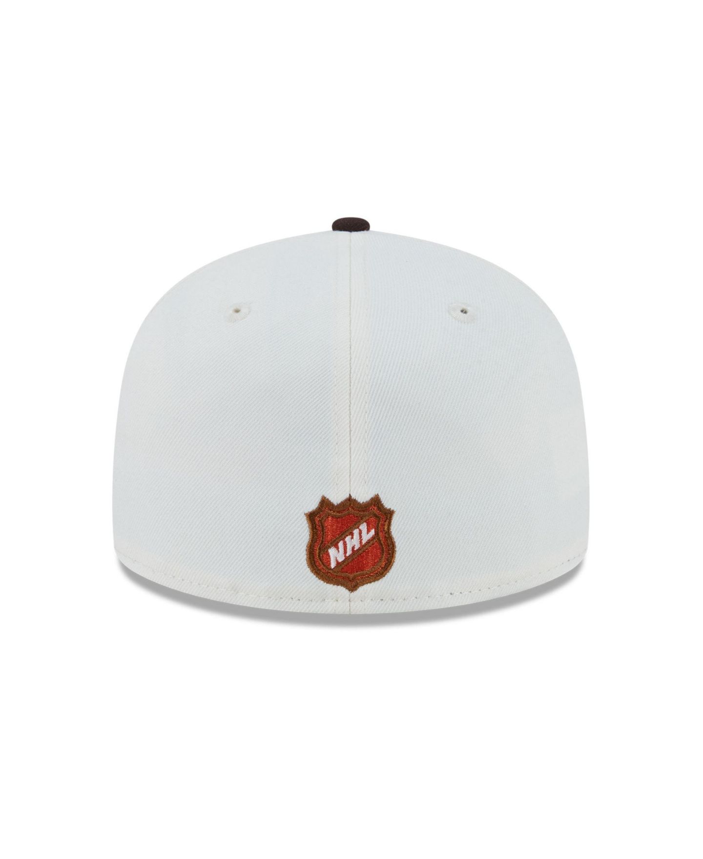 Мужская кепка New Era Cream Chicago Blackhawks Pumpkin Spice 59FIFTY Fitted Hat — фото 4