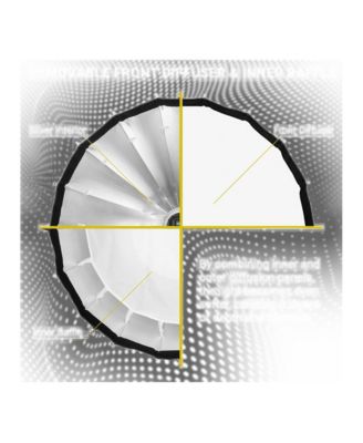 Profond Quick-Open 47.2Inch Parabolic Softbox With Focusing Rod System