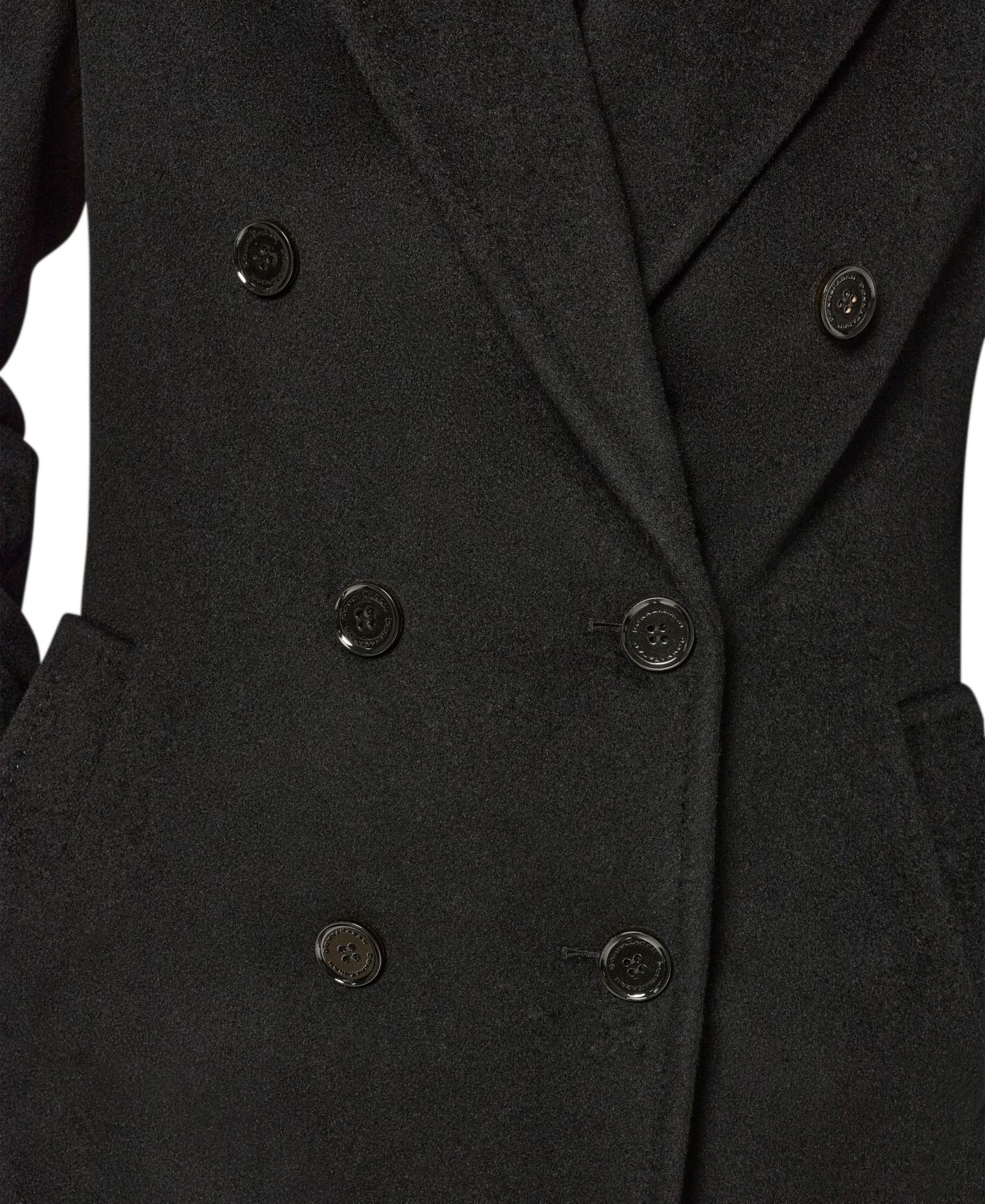Женское пальто Donna Karan New York Double-Breasted Long Wool-Cashmere Blend, цвет: Вишнёвый — фото 13