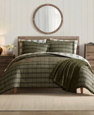 Haven Plaid Microfiber Comforter Sets