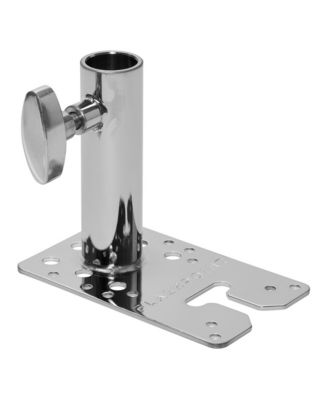 T-Slot Wall Plate with 1-1/8" Locking Receiver and VESA Mount, Compatible with 75mm VESA and T-Slot