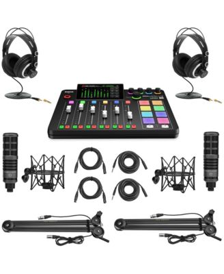 RODECaster Pro II Studio Console, w/2x TAP500 Mics  2x Broadcast Arm