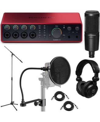 Scarlett 18i16 4th Gen USB Audio Interface with Mic, Stand, Headphones