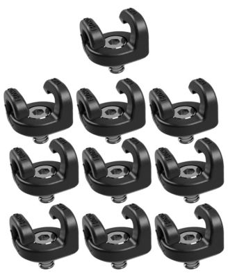 Mondo Ties 1/4"-20 Cable Management Clips, 10-Pack