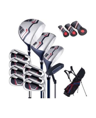 11 Pieces Complete Golf Club Package Set, for Indoor or Outdoor Sports Training and Recreation