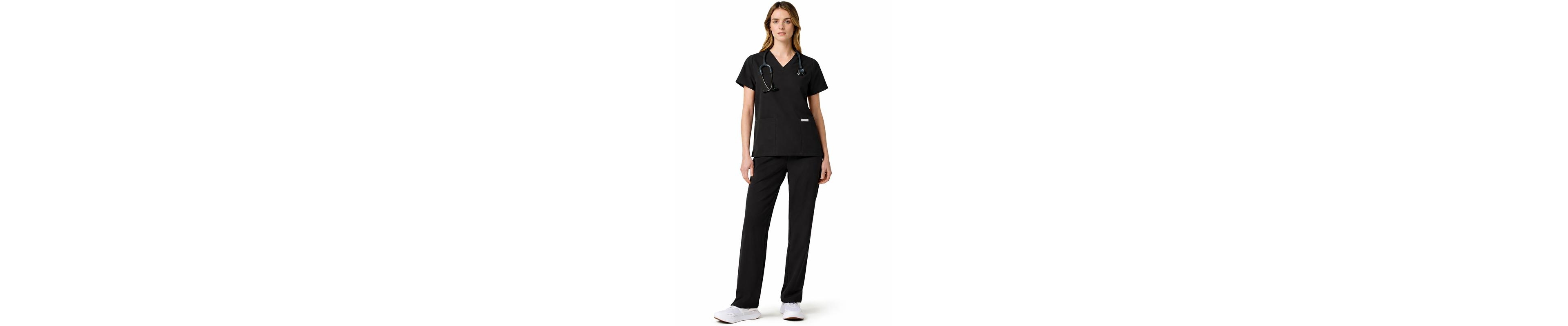 Jaanuu Women's UltraLAST Essential Performance 6-Pocket Scrub Set