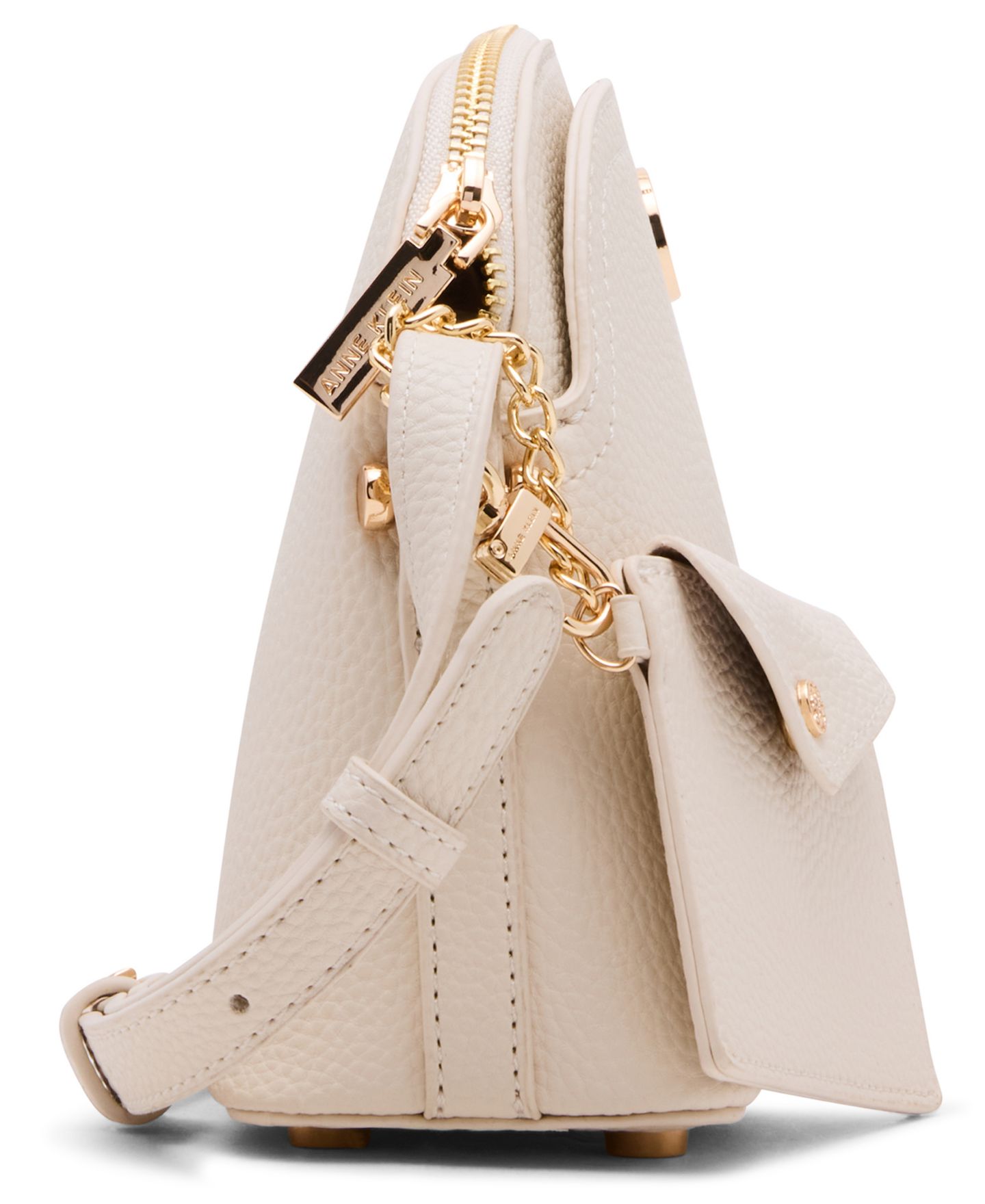 Женский кошелёк Anne Klein Dome Zip-Top Detachable Card Case Crossbody Handbag, цвет: Белый — фото 5