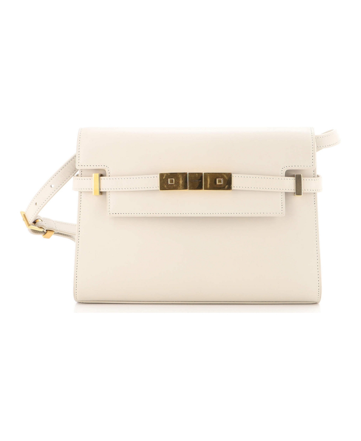 Pre-Owned Saint Laurent Small Manhattan Shoulder Bag Leather - Natural
