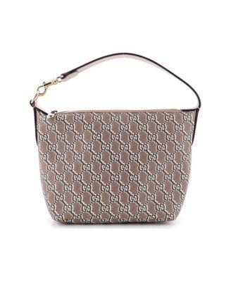 Super Mini Ophidia Zip Shoulder Bag GG Shadow Coated Canvas