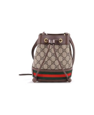 Ophidia Crossbody Mini GG Coated Canvas Bucket Bag, 6"W x 7.5"H x 3.5"D