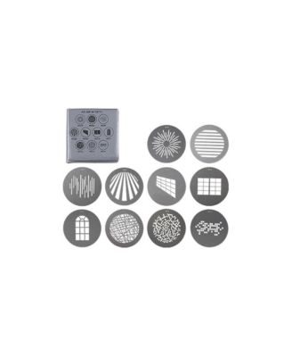 M-Size Gobos Set 1 Stainless Steel 10-Piece Gobos for M-Size Gobo Holders