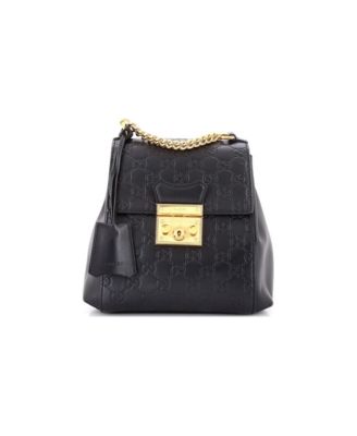 Mini Padlock Backpack Guccissima Leather