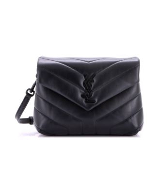 Toy Loulou Shoulder Bag Matelasse Chevron Leather